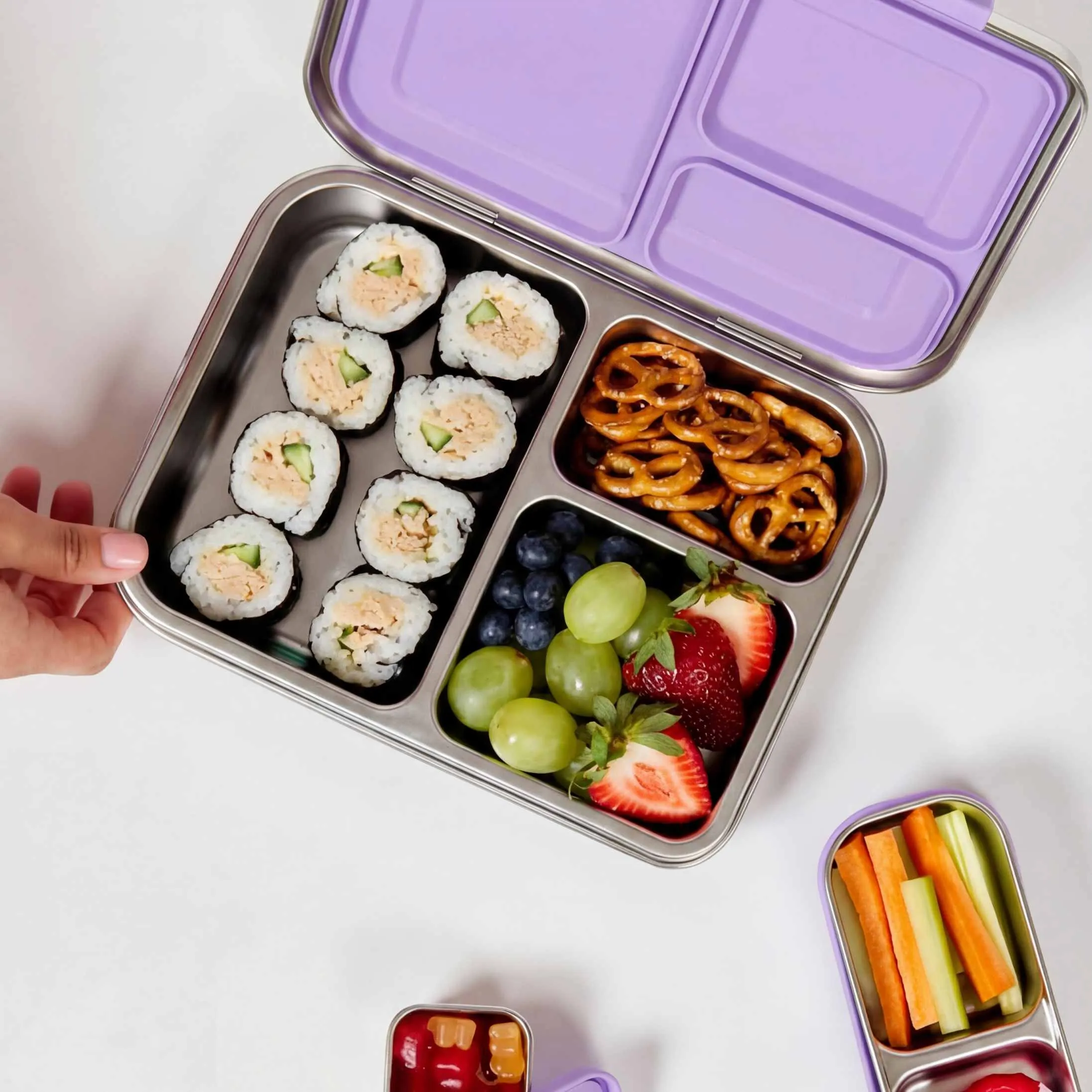 Bento Box Stainless Steel Lilac - Image 6