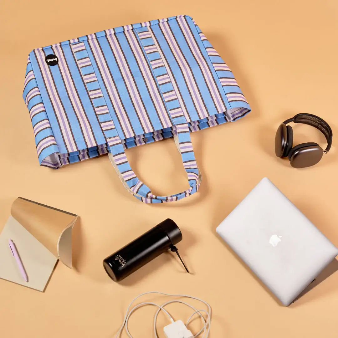 Carryall Cargo Choc Blue Stripe - Image 4