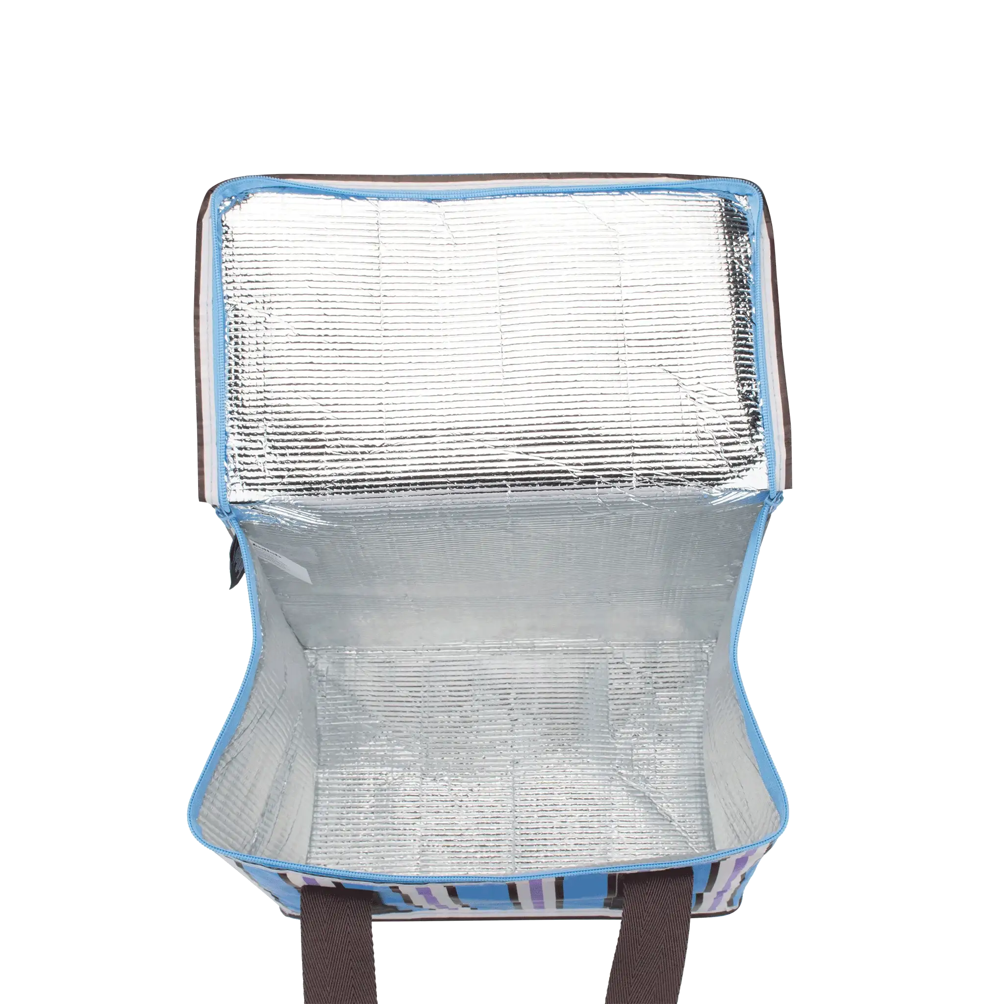 Cooler Bag Choc Blue Stripe - Image 2