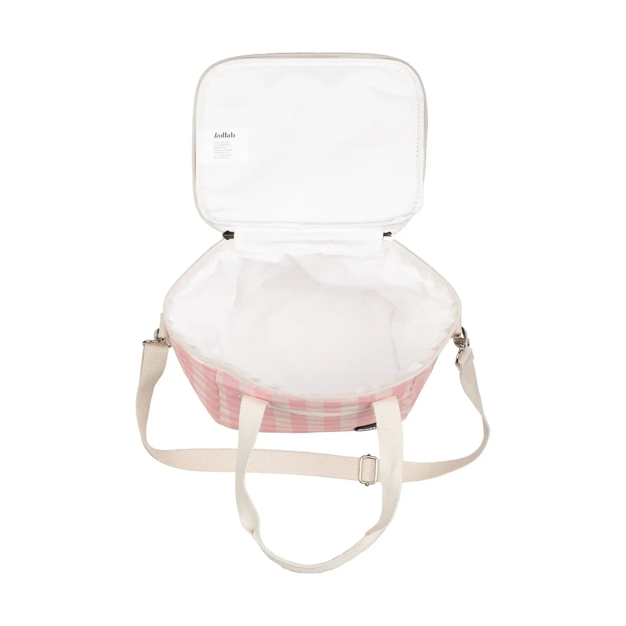 Mini Cooler Candy Pink Check - Image 4