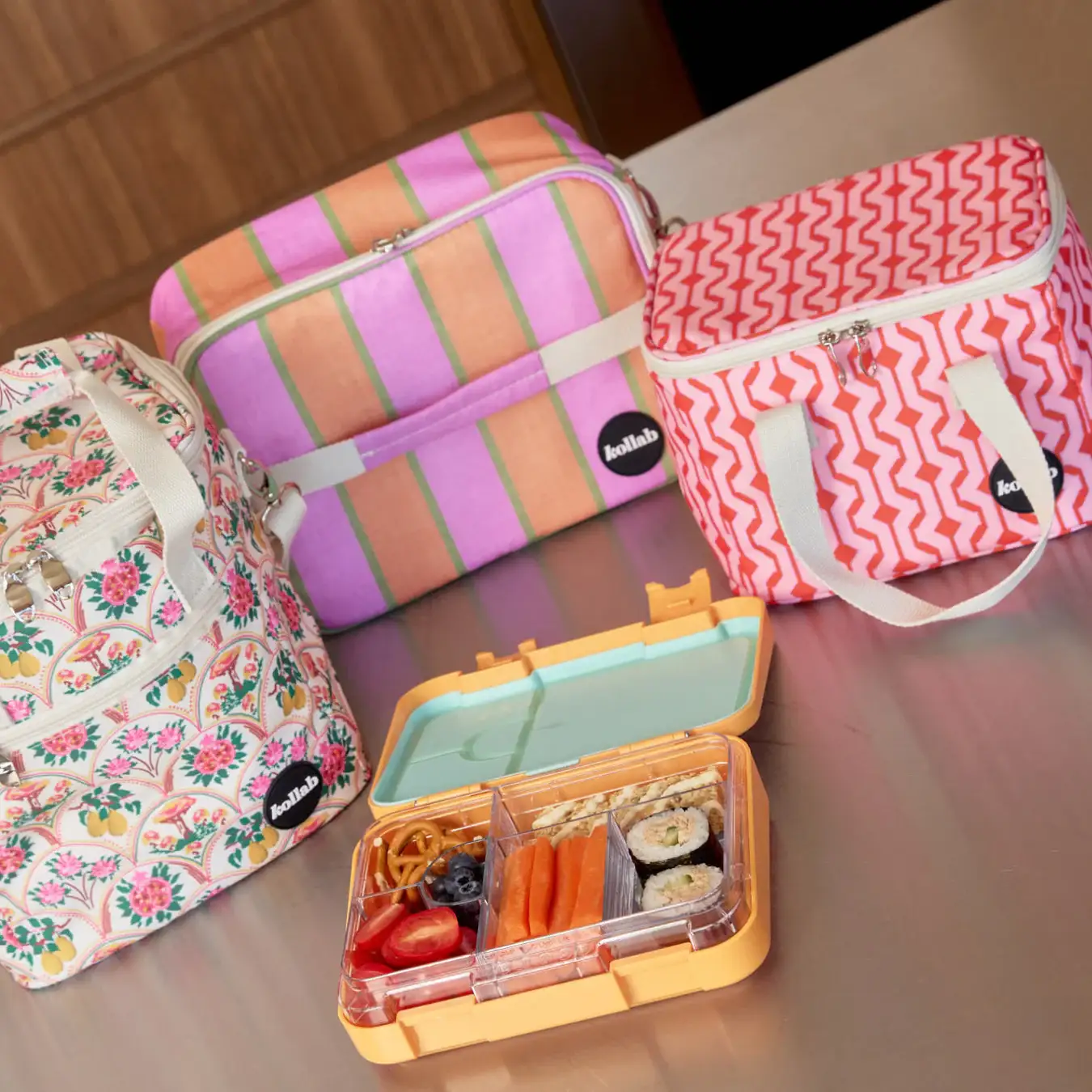 Lunch Bag Cherry Zig Zag - Image 3