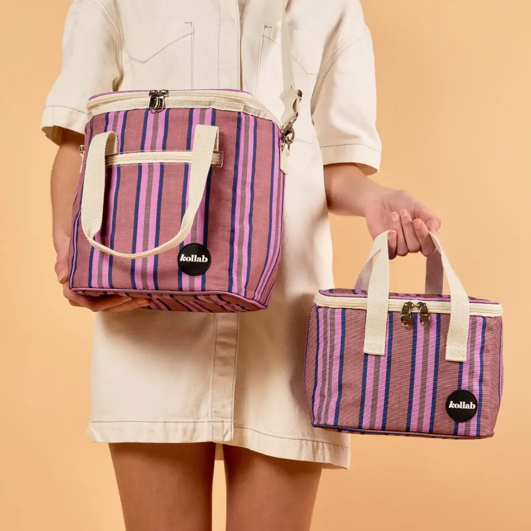 Lunch Bag Mulberry Lines - Image 2