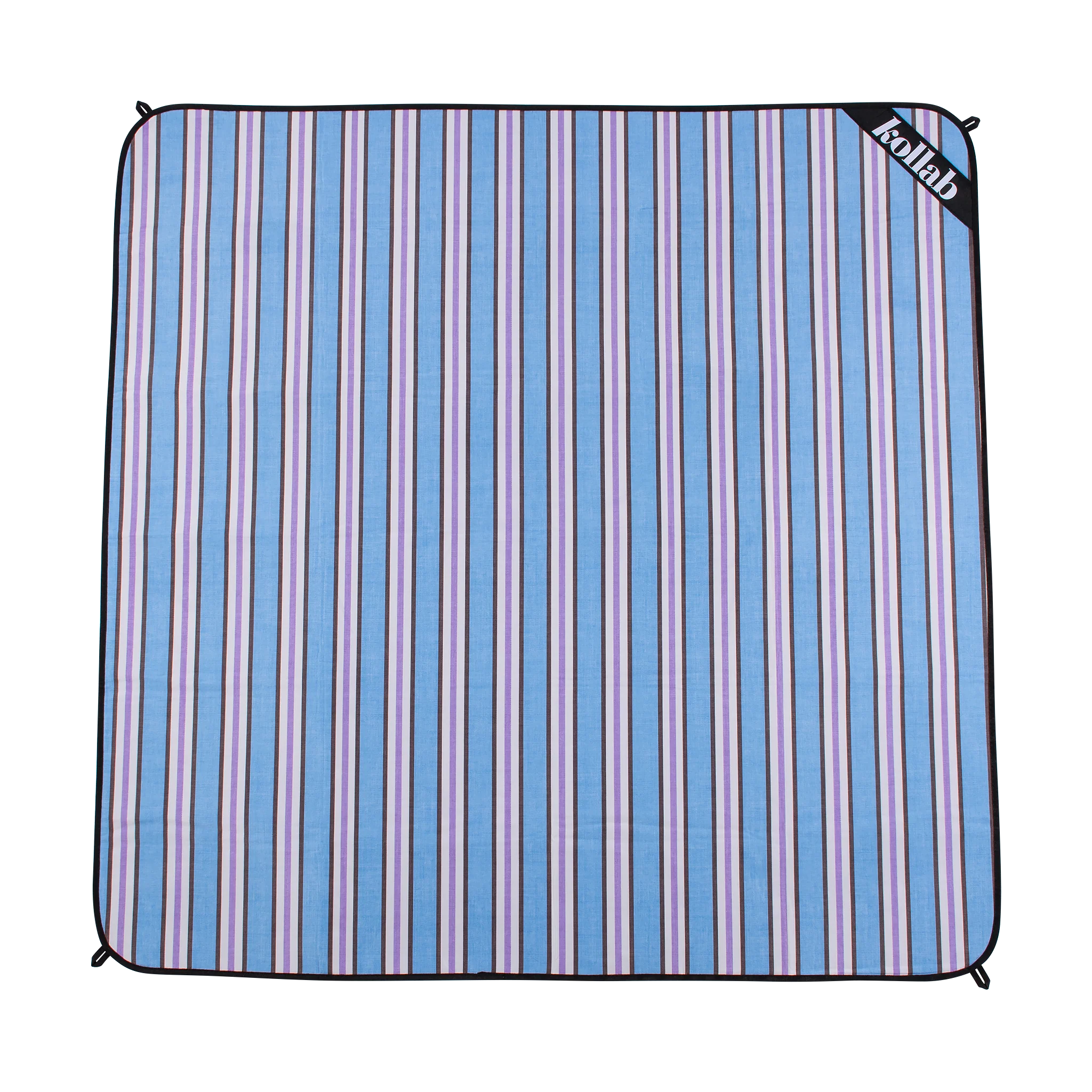 Medium Mat Choc Blue Stripe - Image 2