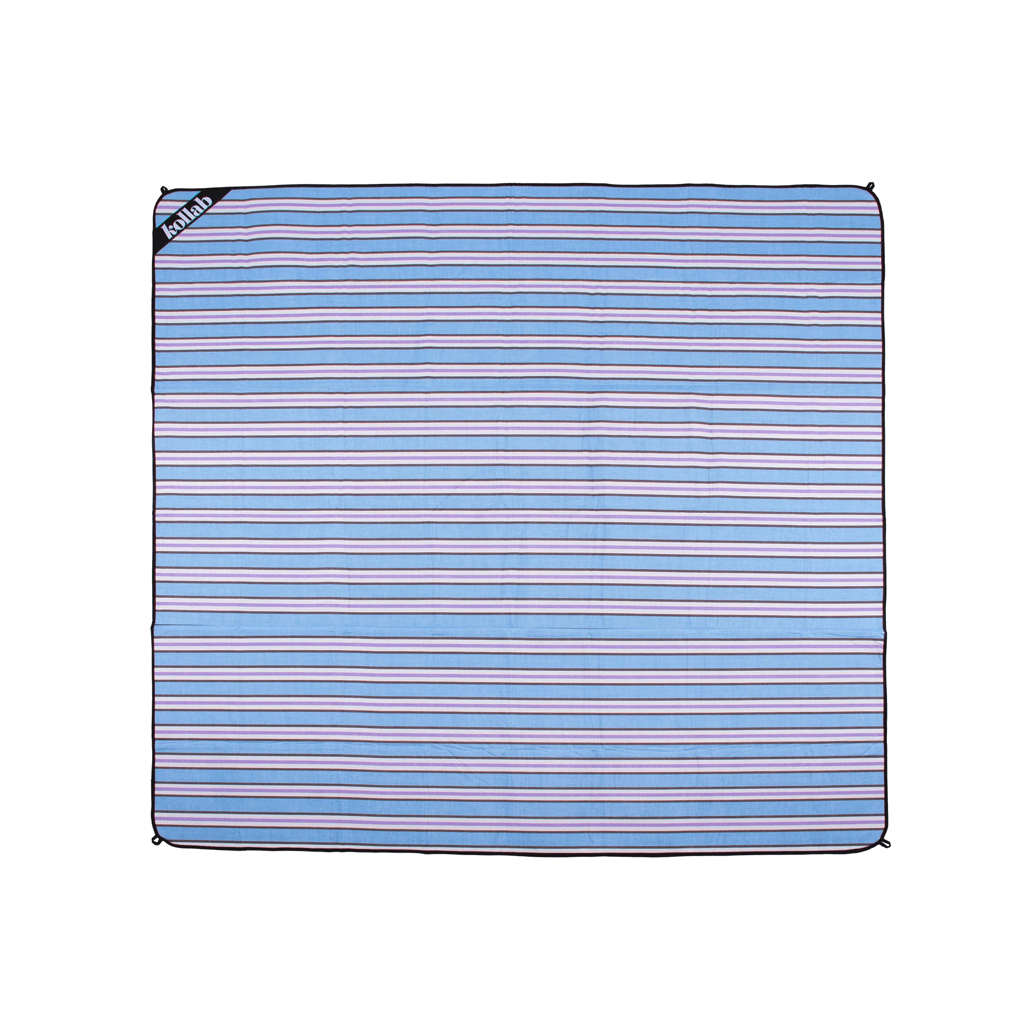 Picnic Mat Choc Blue Stripe - Image 4