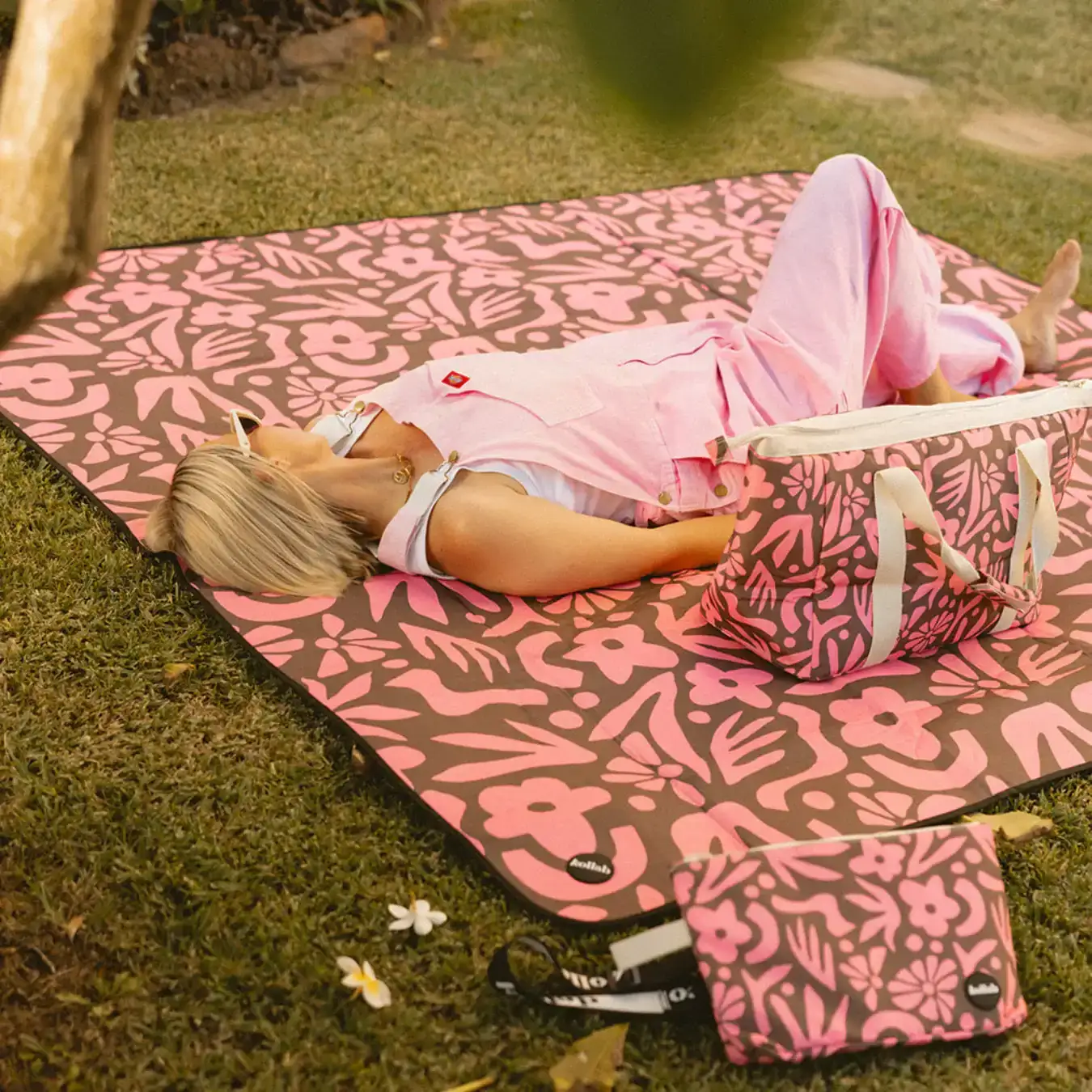 Picnic Mat Peach Bloom - Image 2