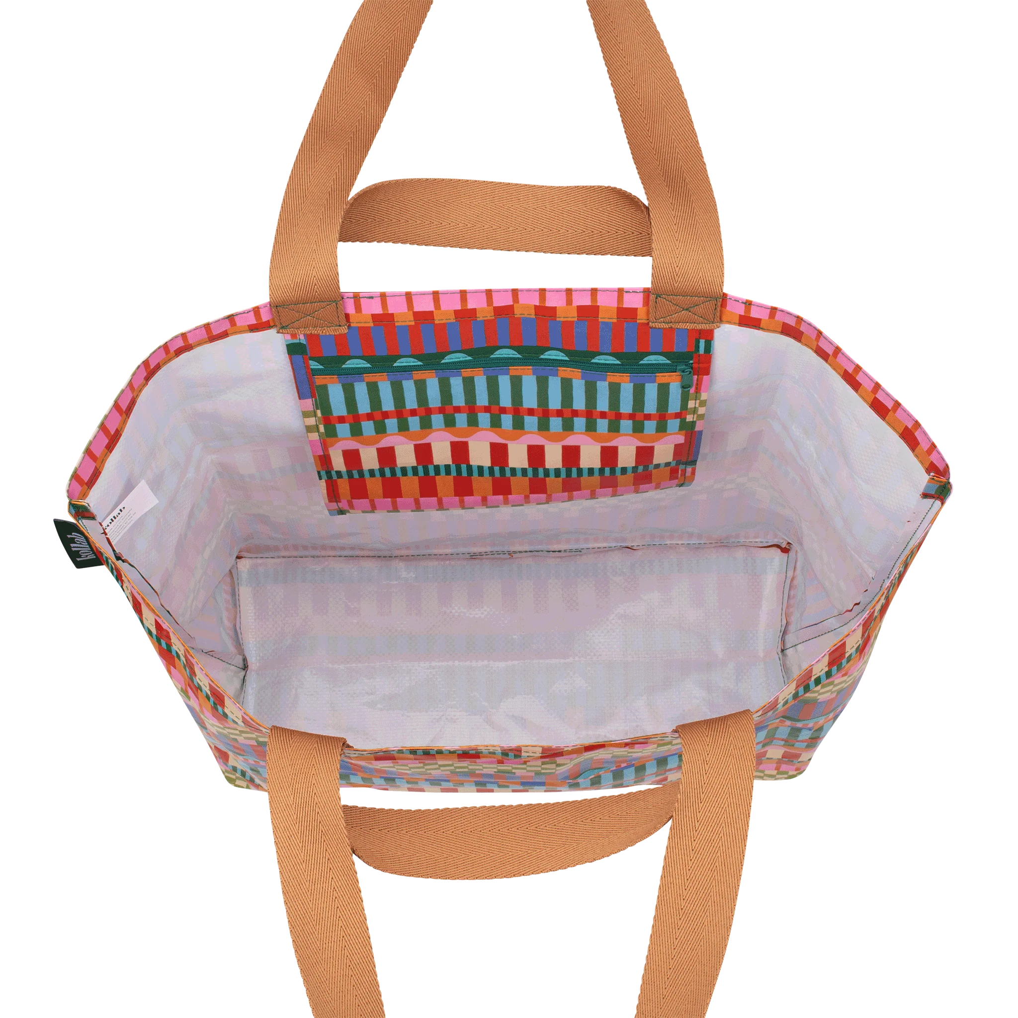 Shopper Tote Blocks and Stripe - Image 2