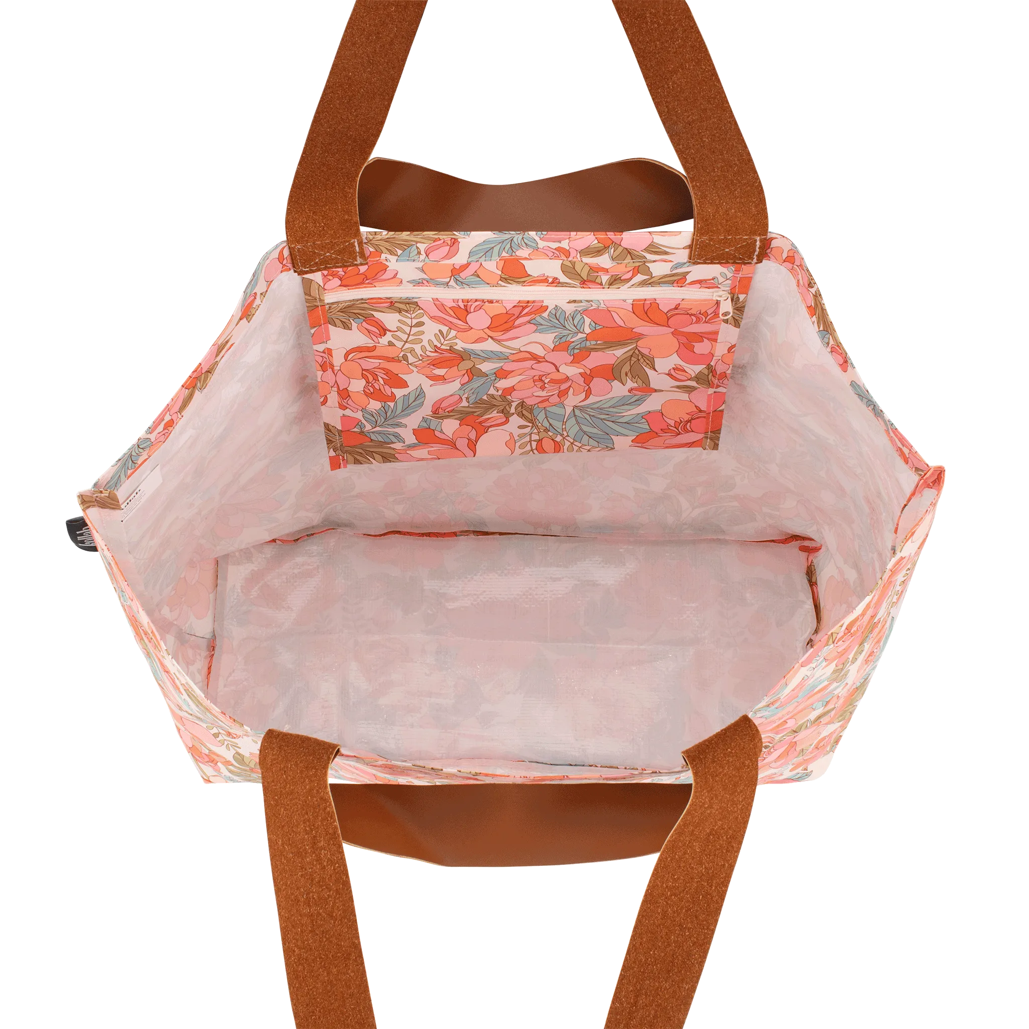 Shopper Tote Whimsical Floral - Image 3