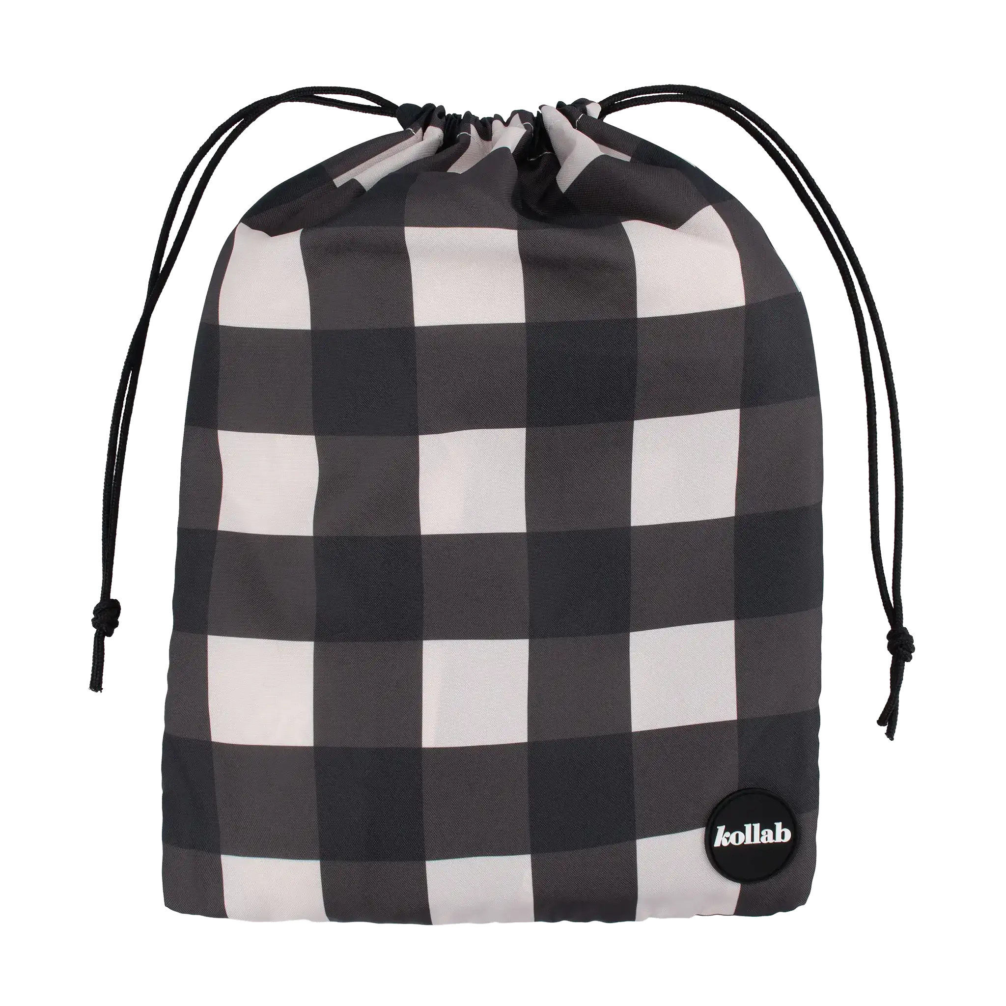 Fringed Tablecloth Black Check - Image 3