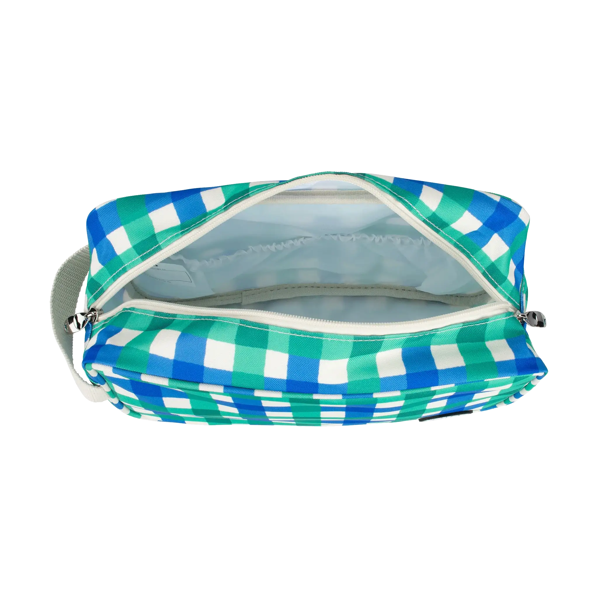Travel Bag Green Blue Check - Image 2