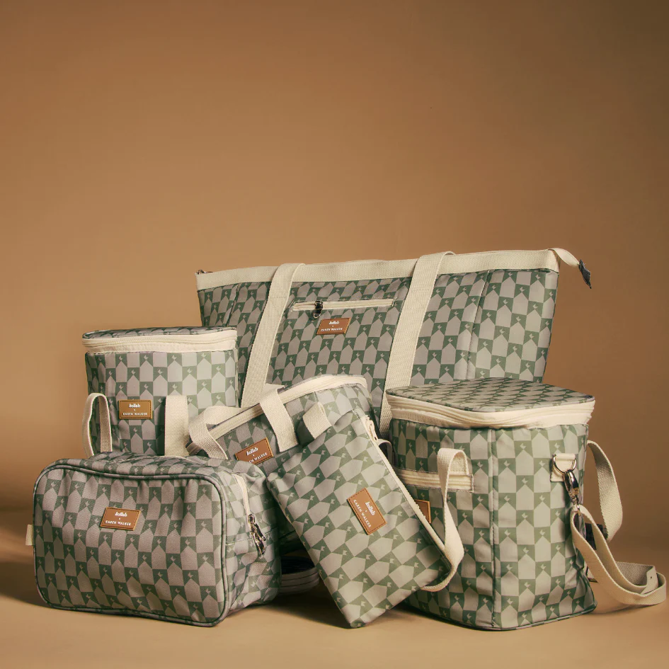 Wine Cooler Bag Kollab x Karen Walker Sage Monogram - Image 3