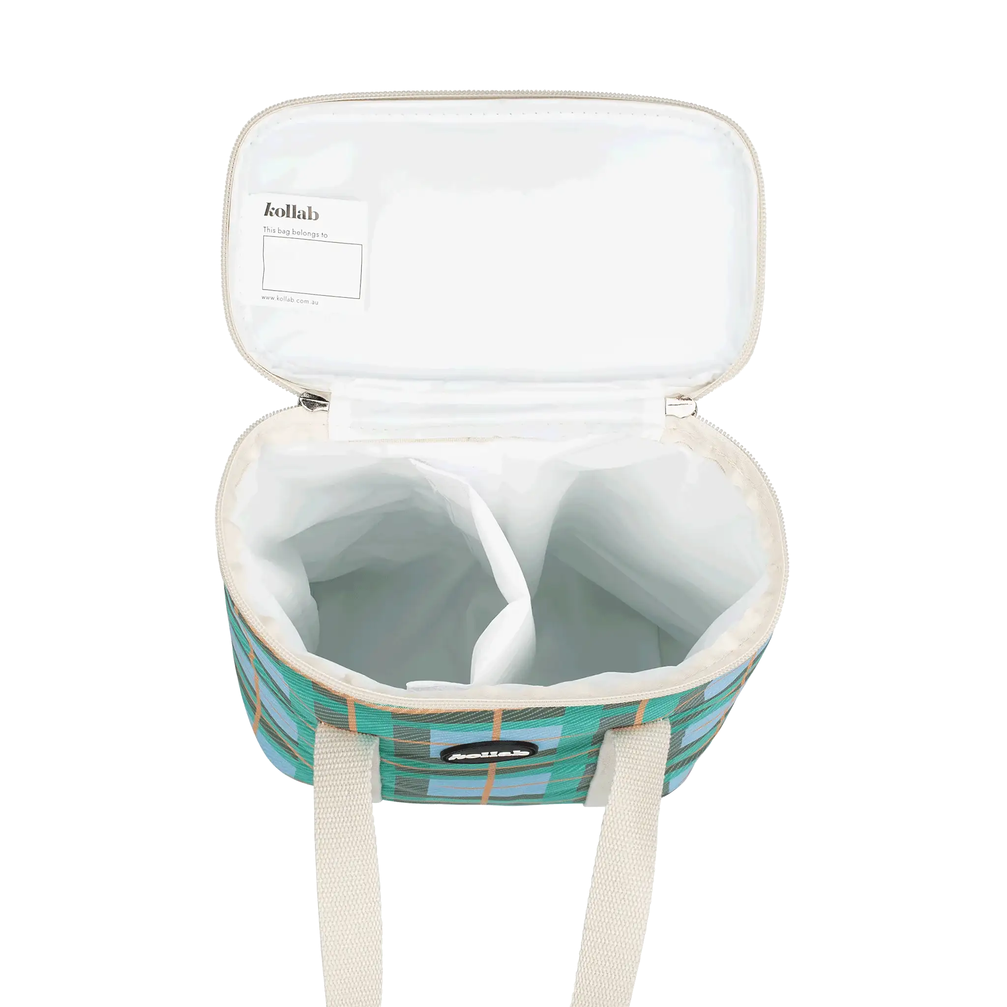 Wine Cooler Bag  Ocean Check - Image 3